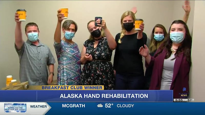 This week’s breakfast club winner is Alaska Hand Rehabilitation in Anchorage.