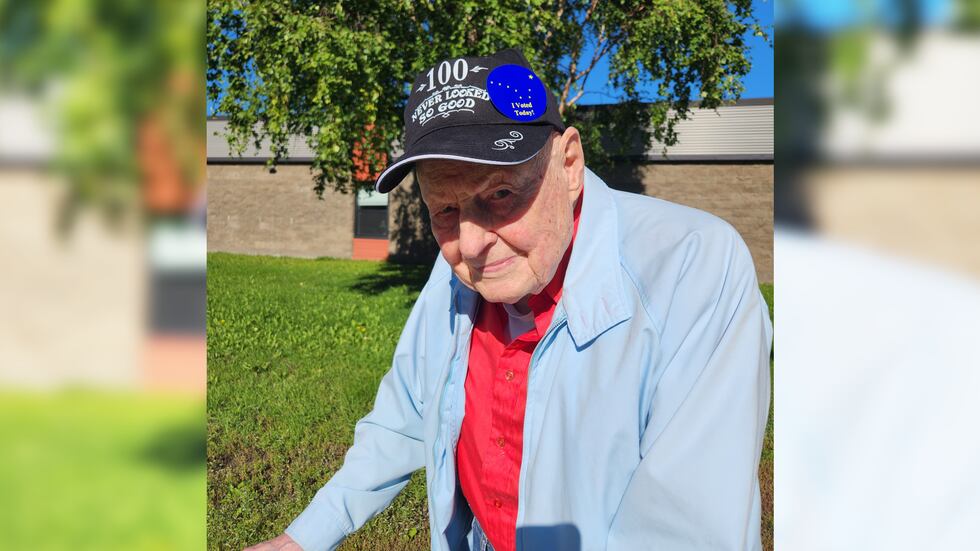 Ken is 100 years old. Next week Ken will be 101. He made sure to vote today!