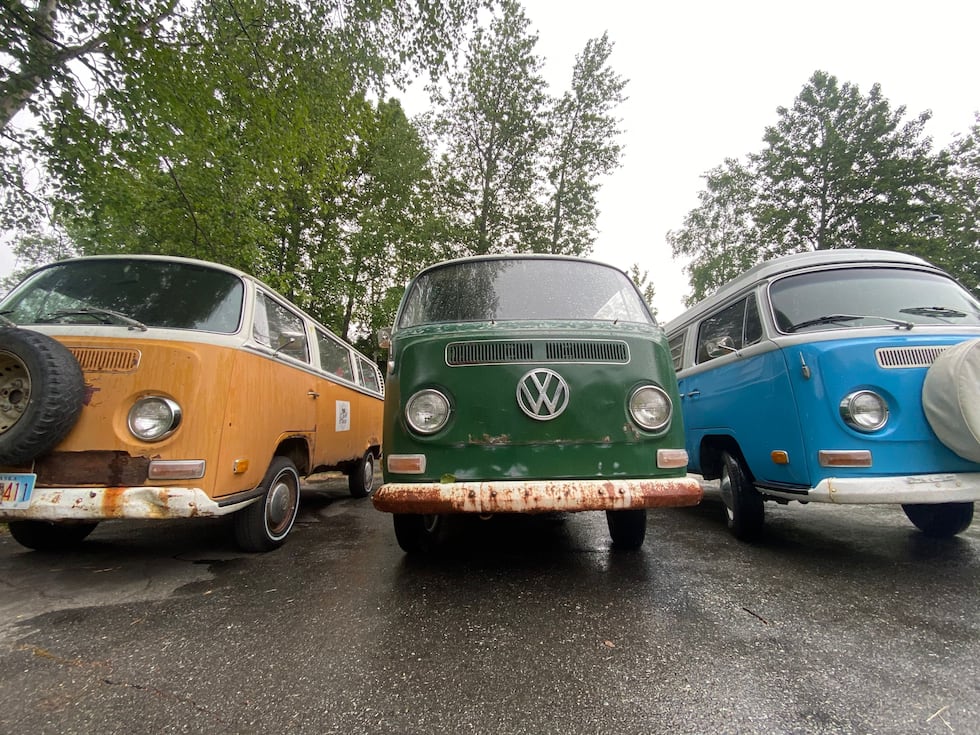 Different volkswagen busses used for Photo Emporium AK shoots.