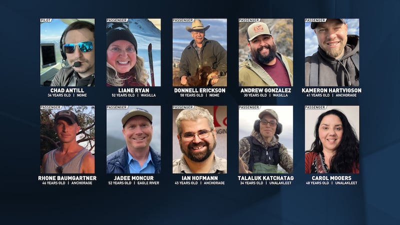 New images show all 10 victims of the Bering Air plane crash near Nome, Alaska, on Feb. 6, 2025.