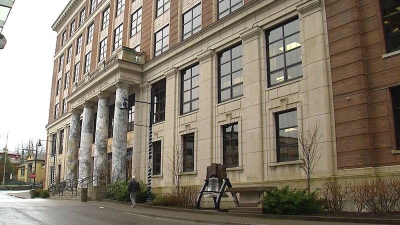 Exterior of the Capitol in Juneau. January 2025.