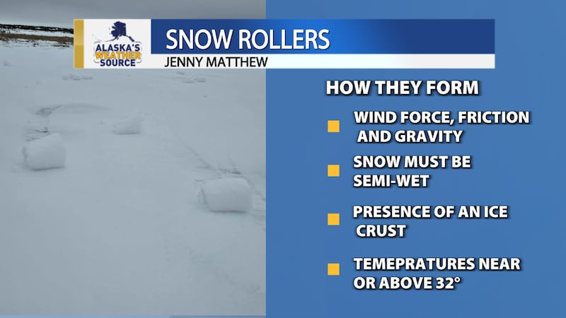 This rare phenomenon occurs due to a unique combination of wind, snow moisture and temperature