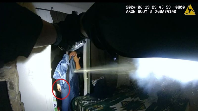 The Anchorage Police Department released body cam footage from Aug. 13, the night Easter Leafa...
