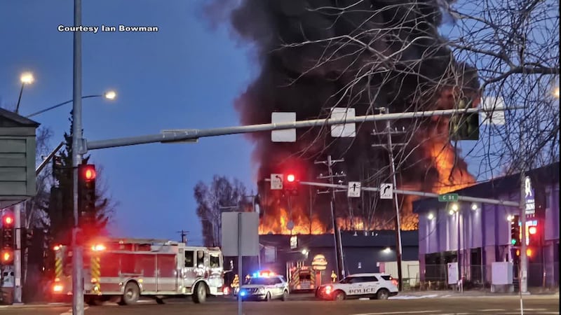 The Anchorage Fire Department has been fighting a fire on the 500 block of Potter Drive since...