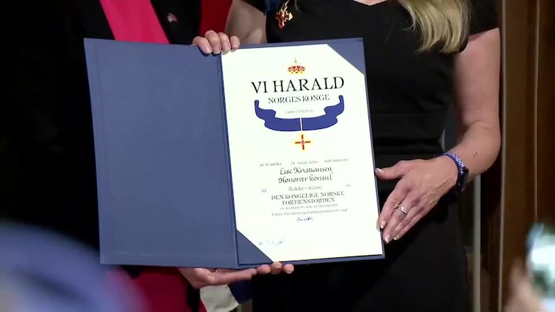 Norwegian Ambassador presents medal to Alaska Native
