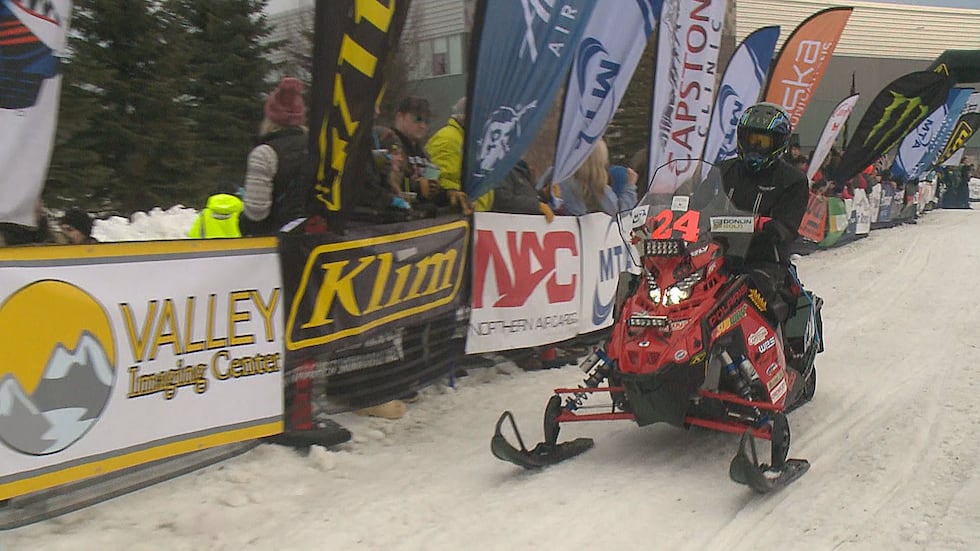 16-year old Steffen Booth of Team 24 takes off from the starting line at the Menard Sports...