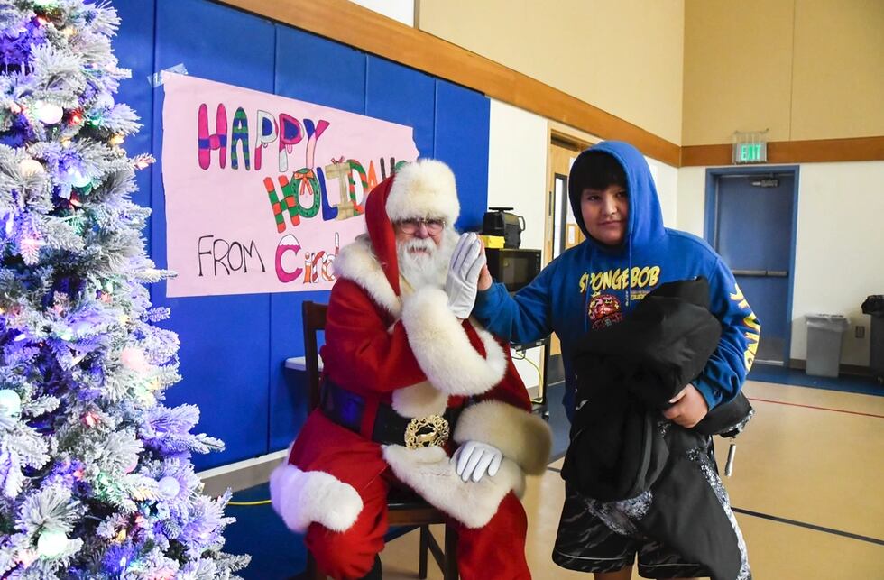With a little help from the Alaska National Guard, Santa was able to make a personal visit to...