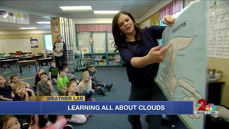 Chief Meteorologist Melissa Frey brought the Weather Lab to the 3rd-grade classes at Homestead...