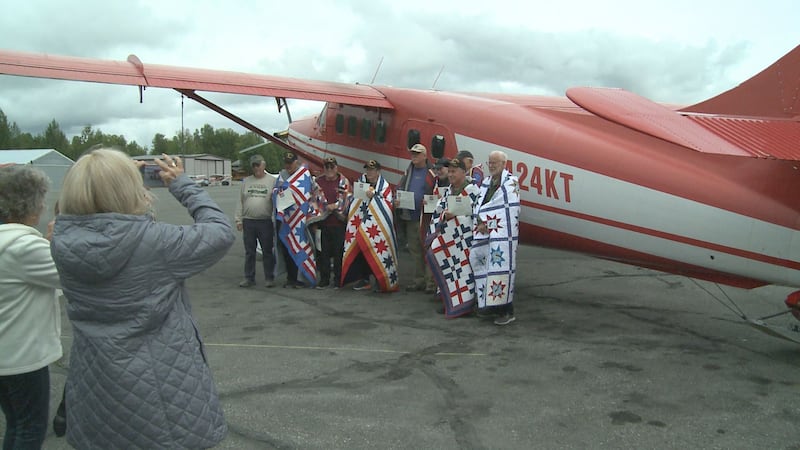 Vietnam veterans reunited with plane.