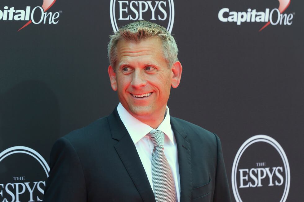 John Brenkus arrives at the ESPY Awards at the Microsoft Theater on Wednesday, July 18, 2018,...