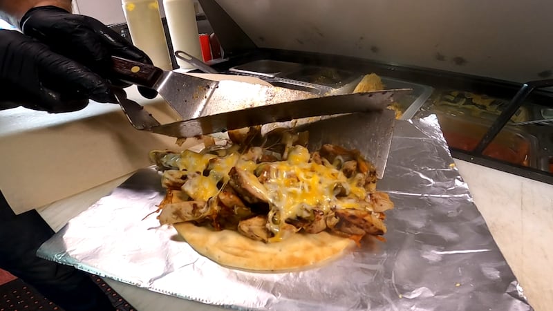 Food served up at The Potato restaurant in Valdez, Alaska.