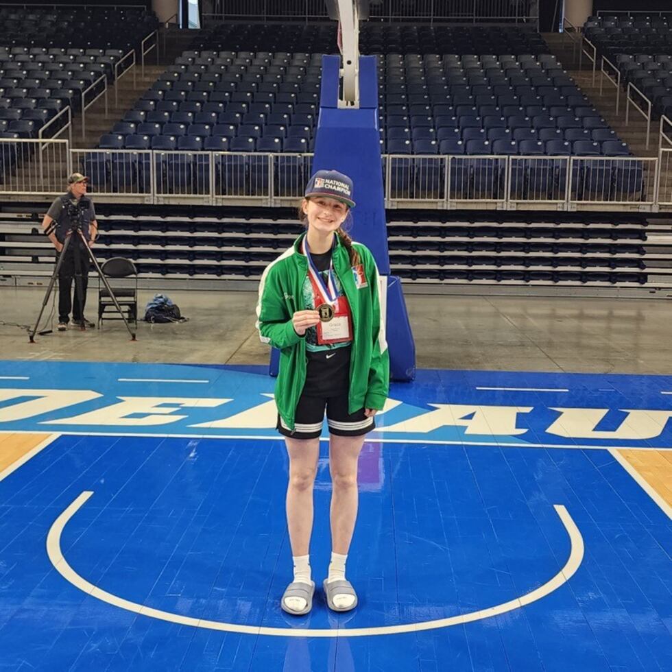 PALMER TEEN WINS "ELKS NATIONAL HOOP SHOOT", GRACE WILHELM
