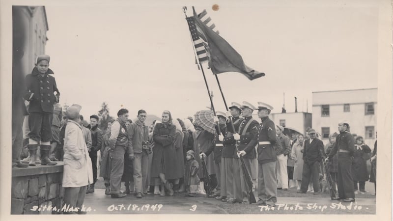 Alaska Day commemoration held in Sitka, Alaska on Oct. 18, 1949.