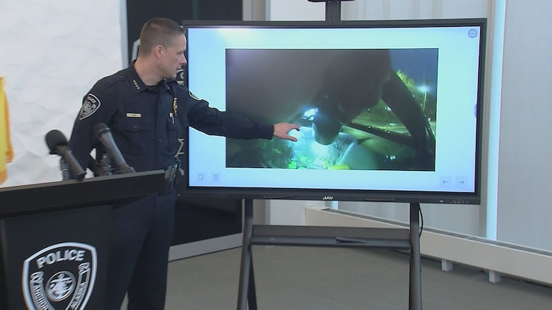 Anchorage Police Chief Sean Case detailing police worn body camera footage from a fatal...