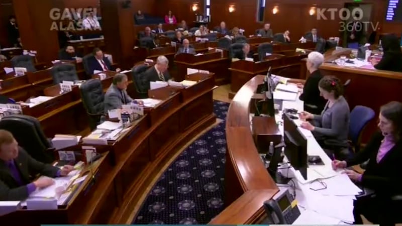 Members of the Alaska state legislature walked off the floor Wednesday.