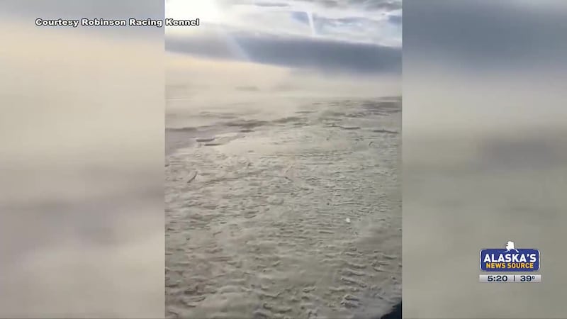Iditarod silt and sand blowing near Tanana