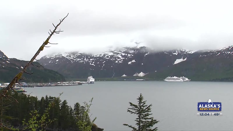 Whittier welcomes 3 cruise ships at once for 1st time in new terminal
