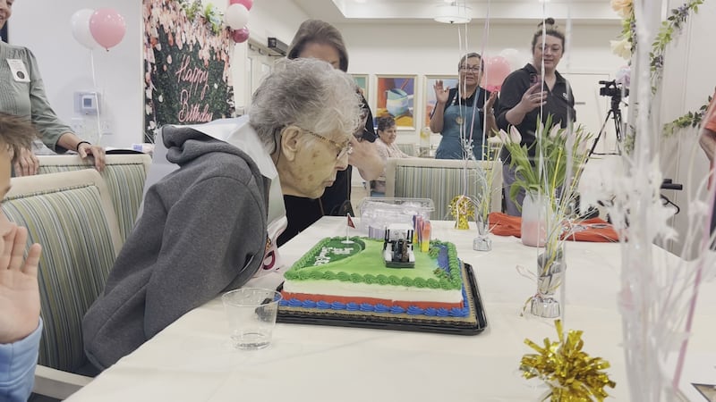 Joan Wiley is 107 years old.