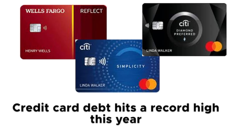Credit card debt hits a record high this year