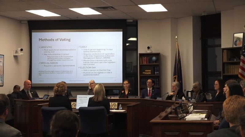 Senate and House State Affairs members met for a joint committee meeting on Jan. 23, 2025.