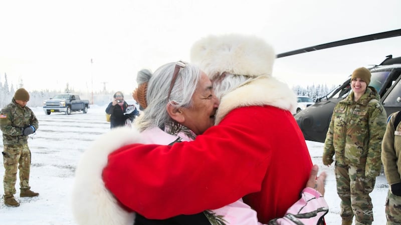 The Alaska National Guard brought holiday cheer to the village of Circle on the first stop of...