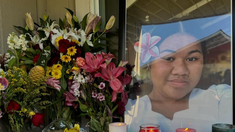This past Monday the family had created an altar on the balcony to honor Easter. Her favorite...