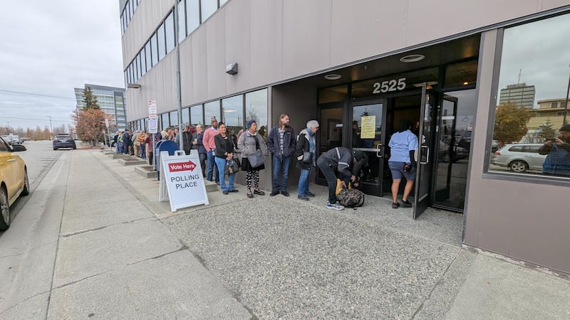 Across the country, and within Alaska, early voting is off to a banger start with long lines...