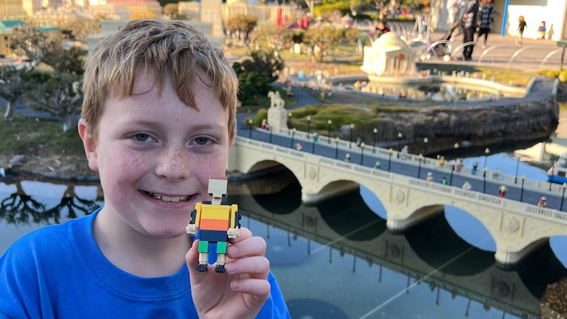 Emmitt's Three Dimensional Lego Figure that is now a permanent part of the park.