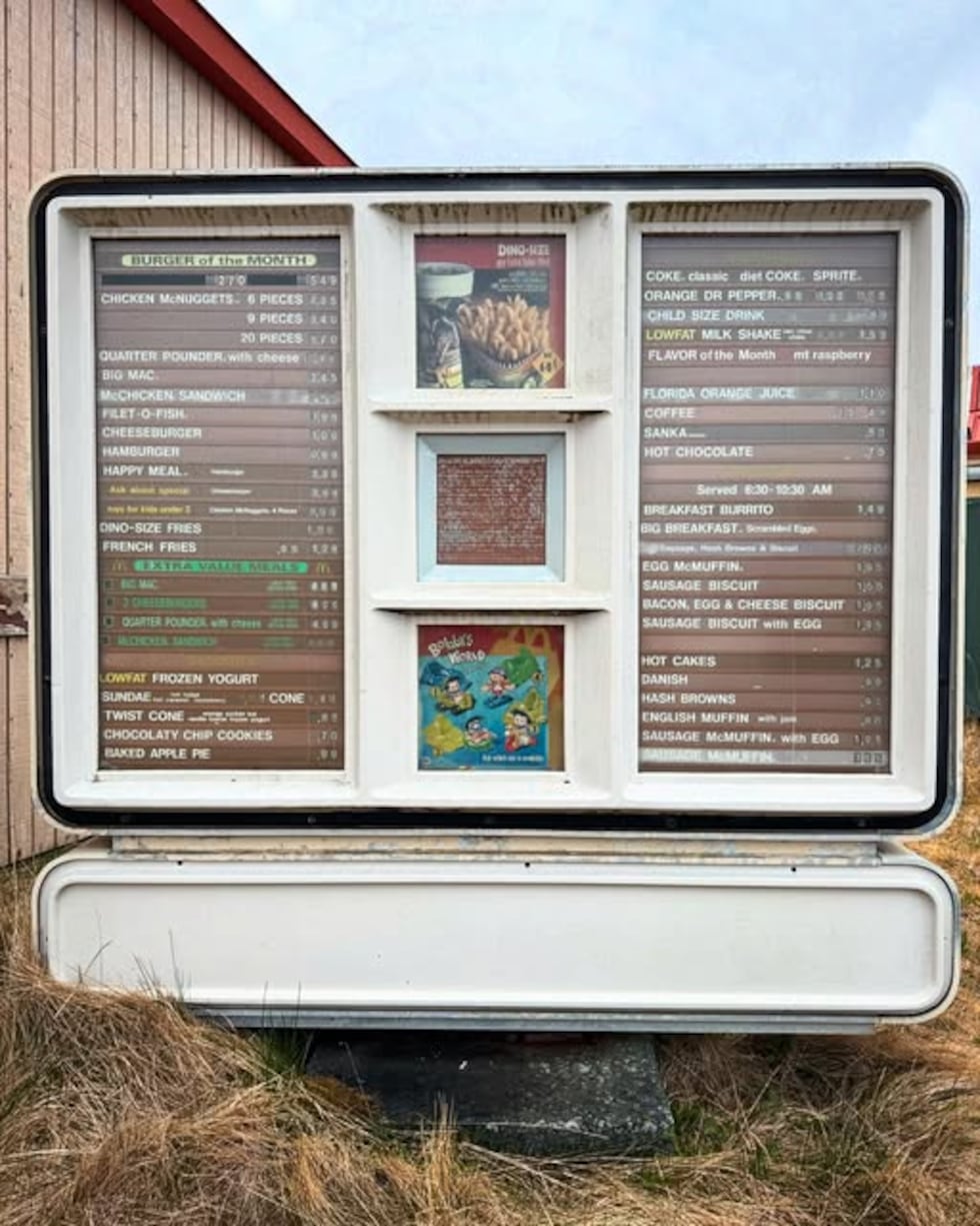 Adak has two pools, a movie theatre, a bowling alley and perhaps the most western McDonald's...