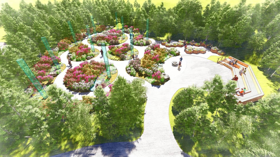 The healing garden will double in size with a total of ten monuments.