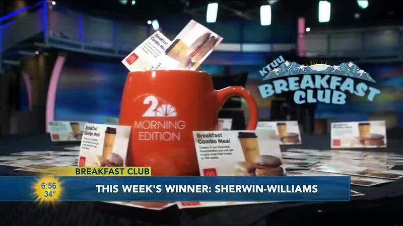 Breakfast club winner Sherwin Williams Paint Store.