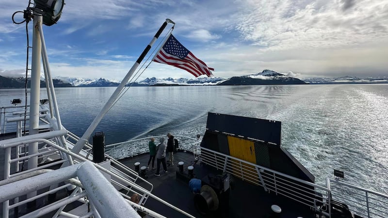 Views of the surrounding landscape on the Aurora passenger ferry