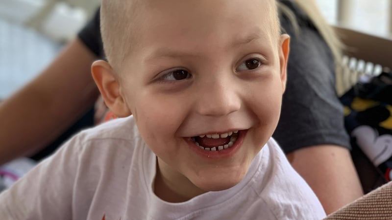 3-year-old Phoenix Mendoza with mom, Melissa.