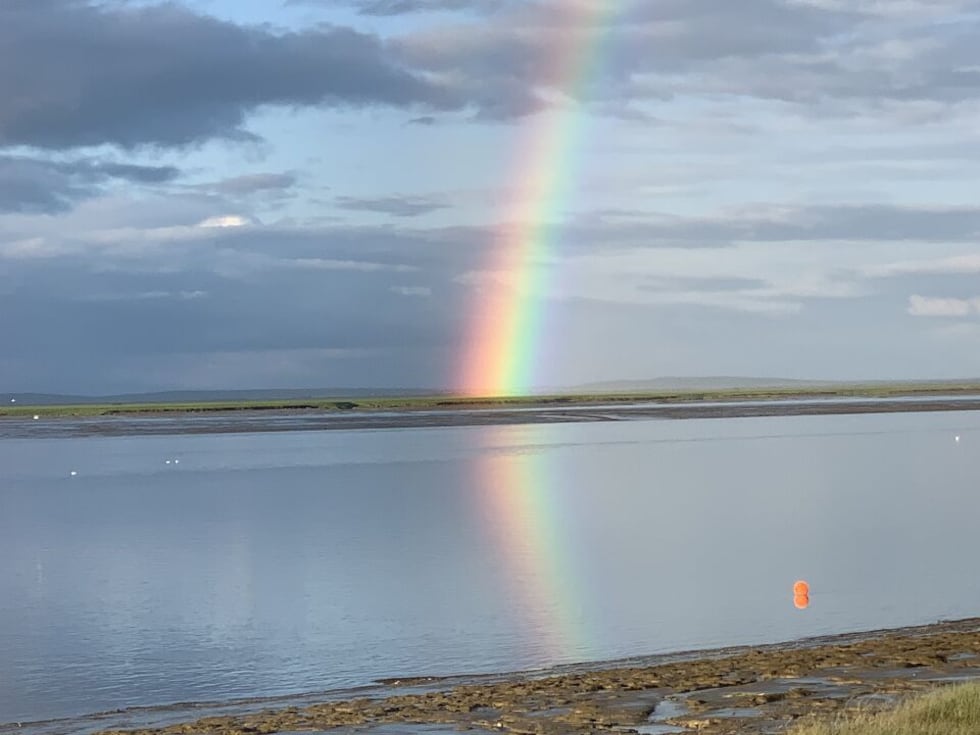 Fred McCormick captured this shot of a primary rainbow overlooking Dillingham