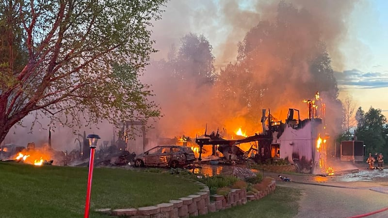 Chugiak Volunteer Fire and Rescue Company and Anchorage Fire Department responded to a home...