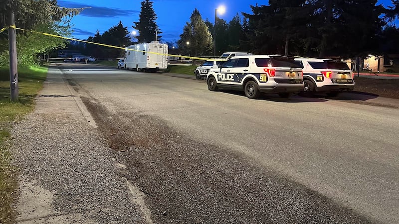 Police investigating officer-involved shooting at E. 19th Avenue and Karluk Street.