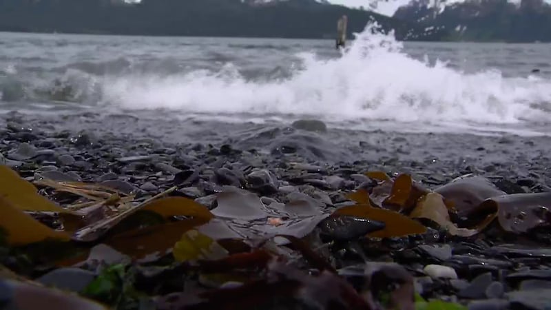 Sights & Sounds: Waves crashing on shores of Resurrection Bay