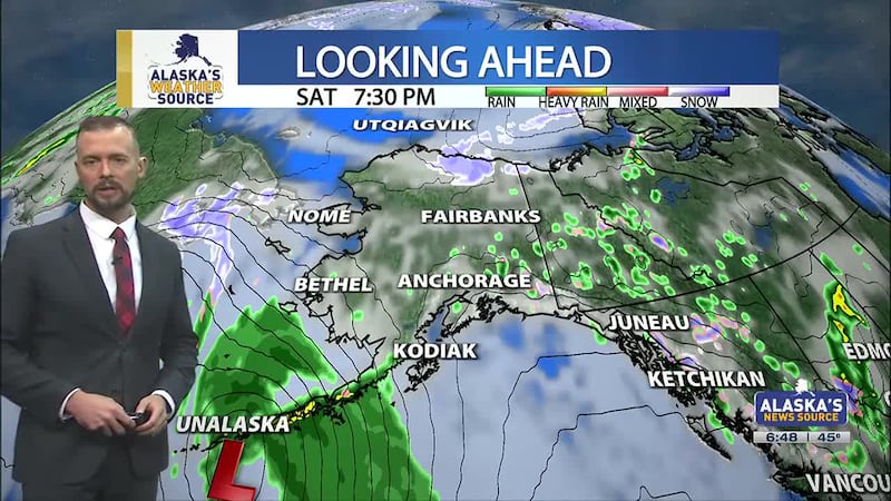 Snow out west, with rain for Southcentral and Southeast