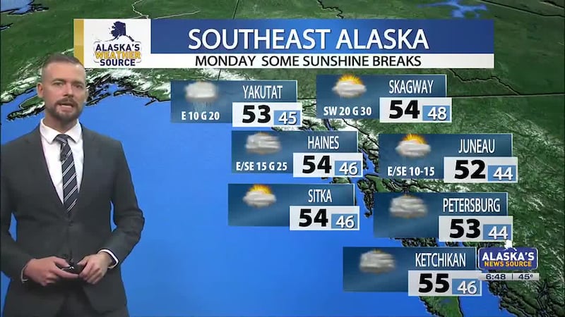 Clouds and rain will keep temperatures on the ‘cooler’ side this week
