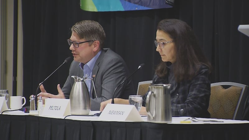 (left) Nick Begich (right) Rep. Mary Peltola