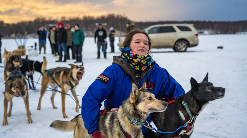 Teenage musher Emily Robinson defended her title in the Knik 100 Bruce Braden Memorial Sled...