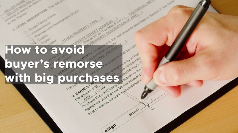 How to avoid buyer’s remorse with big purchases