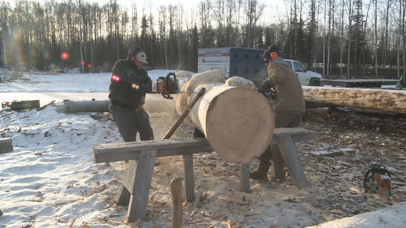 Milling the Iditarod arch.