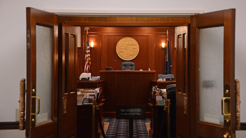 The House chambers are seen on Friday, May 13, 2022 at the Alaska State Capitol in Juneau,...