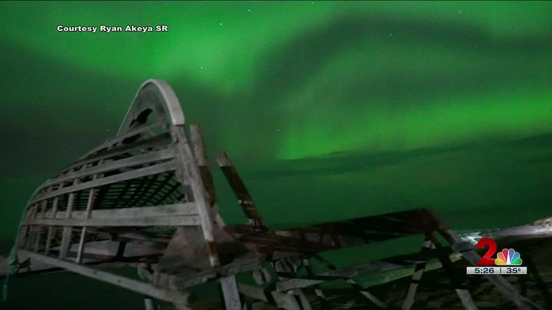 During the pre-dawn hours on Saturday, the northern lights were shimmering and swaying across...
