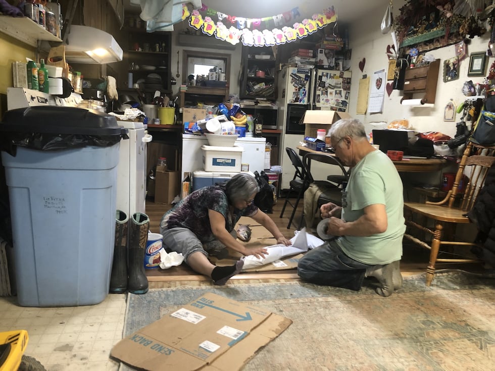 Liz and David Fitka of Marshall who took Dermot Higgins in for a week.